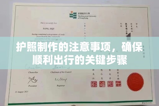 东宝护照制作的注意事项，确保顺利出行的关键步骤